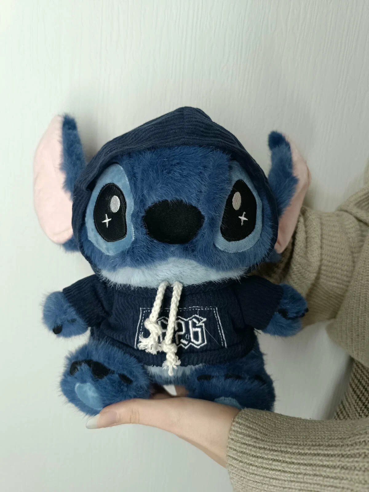 Мягкая игрушка "Стич в худи", "Стич в толстовке" — подарок для детей и взрослых, Трендовая игрушка Стич в капюшоне