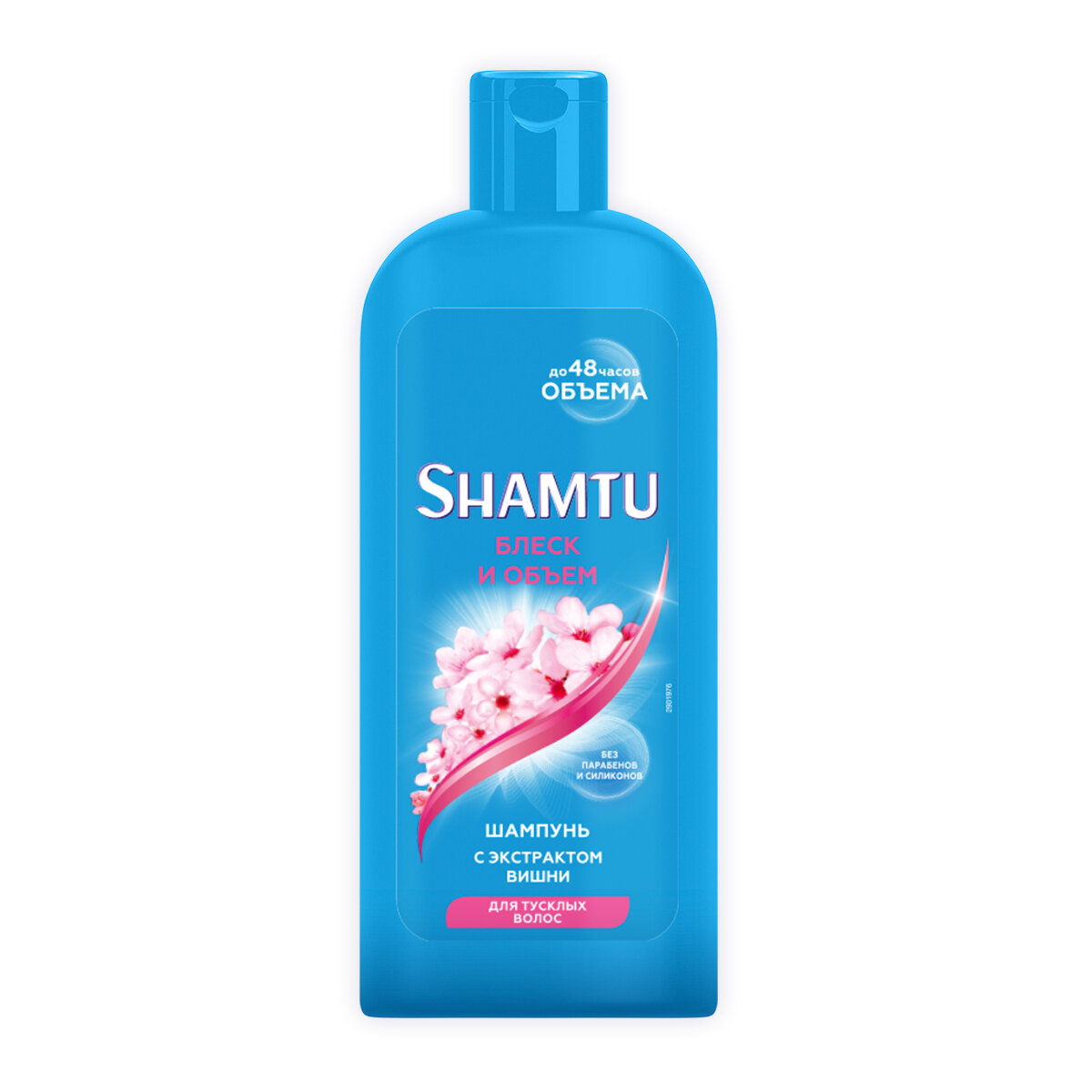 Shamtu шампунь с экстрактом японской вишни до 48 часов объема Блеск и объем для тусклых волос