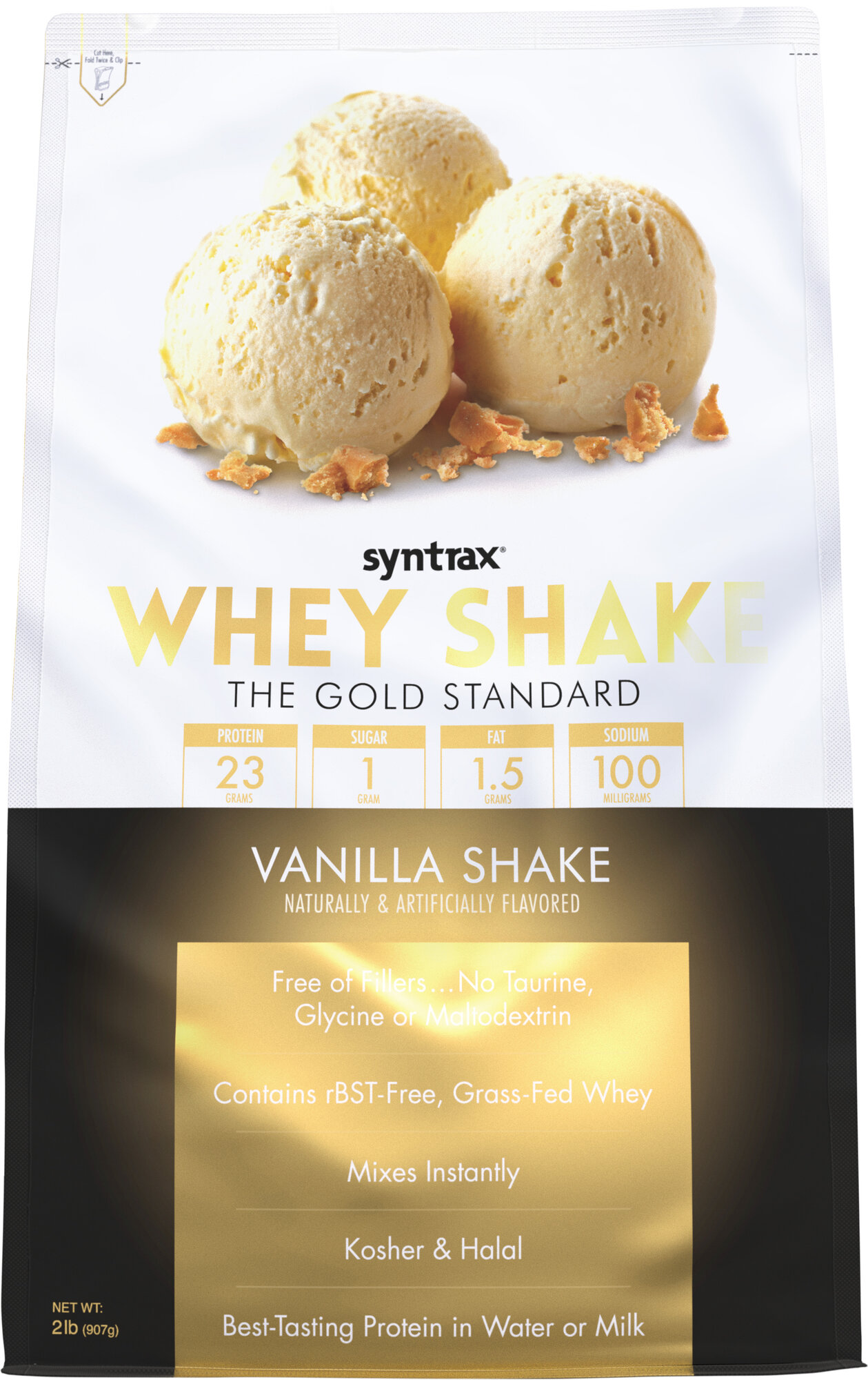 SYNTRAX Whey Shake 0,9 кг (Малый пакет) (Vanilla)