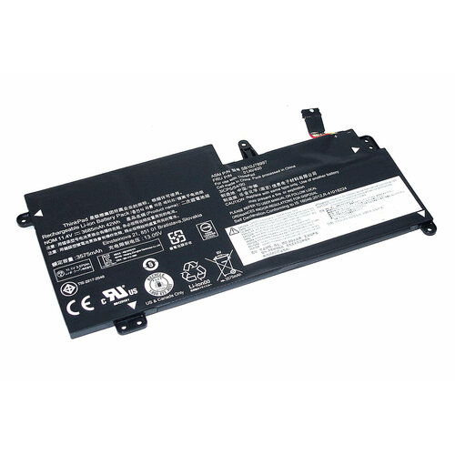 Аккумулятор для ноутбука Lenovo ThinkPad 13 (01AV435) 11.4V 42Wh аккумулятор для ноутбука lenovo thinkpad s2 13 01av400 3s1p 11 4v 42wh oem черная