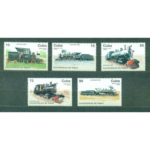 почтовые марки куба 2002г паровые локомотивы поезда mnh Почтовые марки Куба 1996г. Паровые железнодорожные Локомотивы Железные дороги, Локомотивы MNH