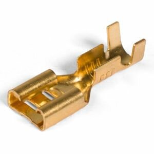 фото Клемма-гнездо ножевая неизолированная 6,3мм мама 10шт