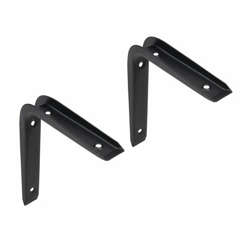 Кронштейн полкодержатель CRAFT 200 х 250 мм черный комплект 2 шт 1380₽