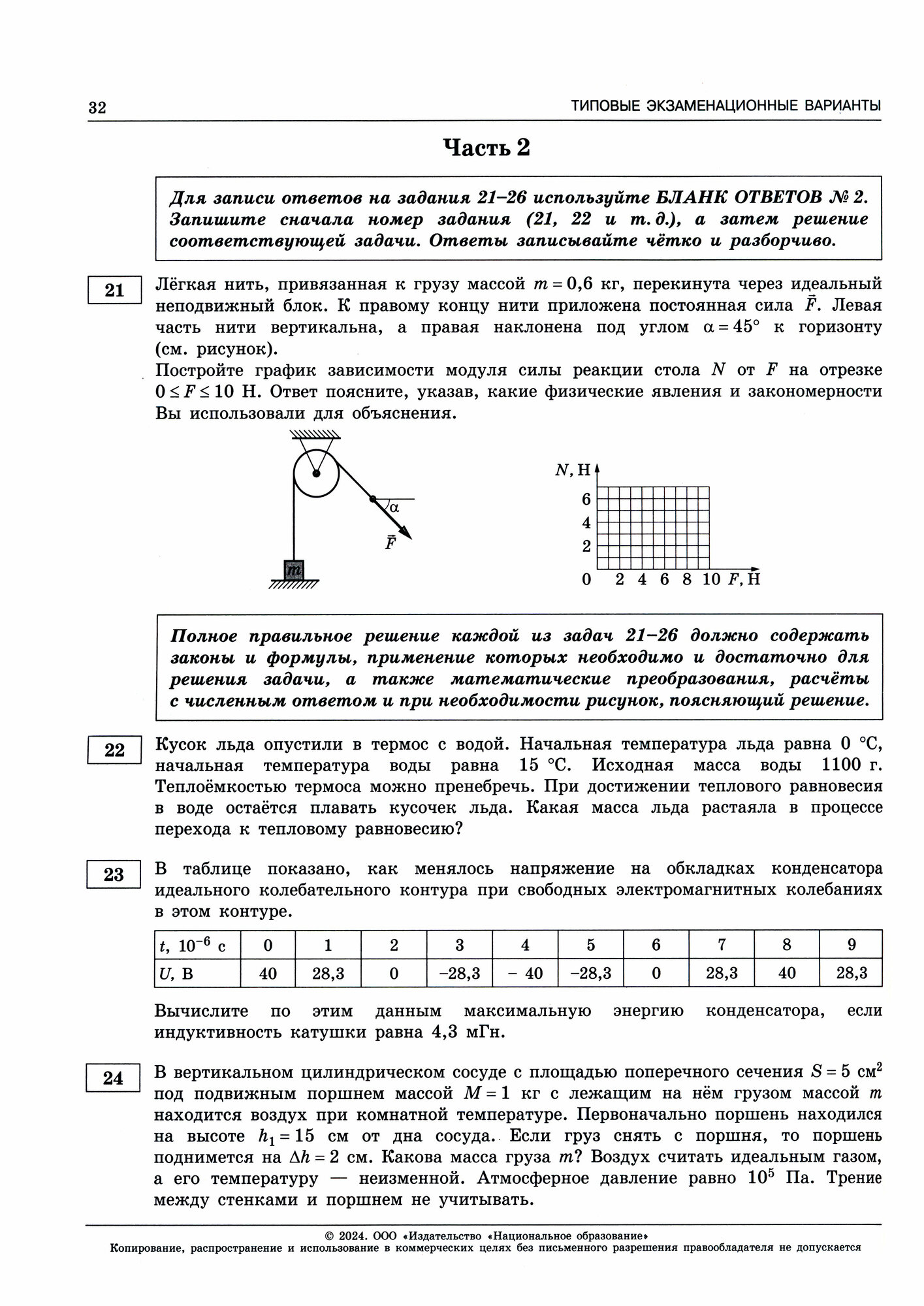 ЕГЭ-2024. Физика: типовые экзаменационные варианты: 30 вариантов - фото №12