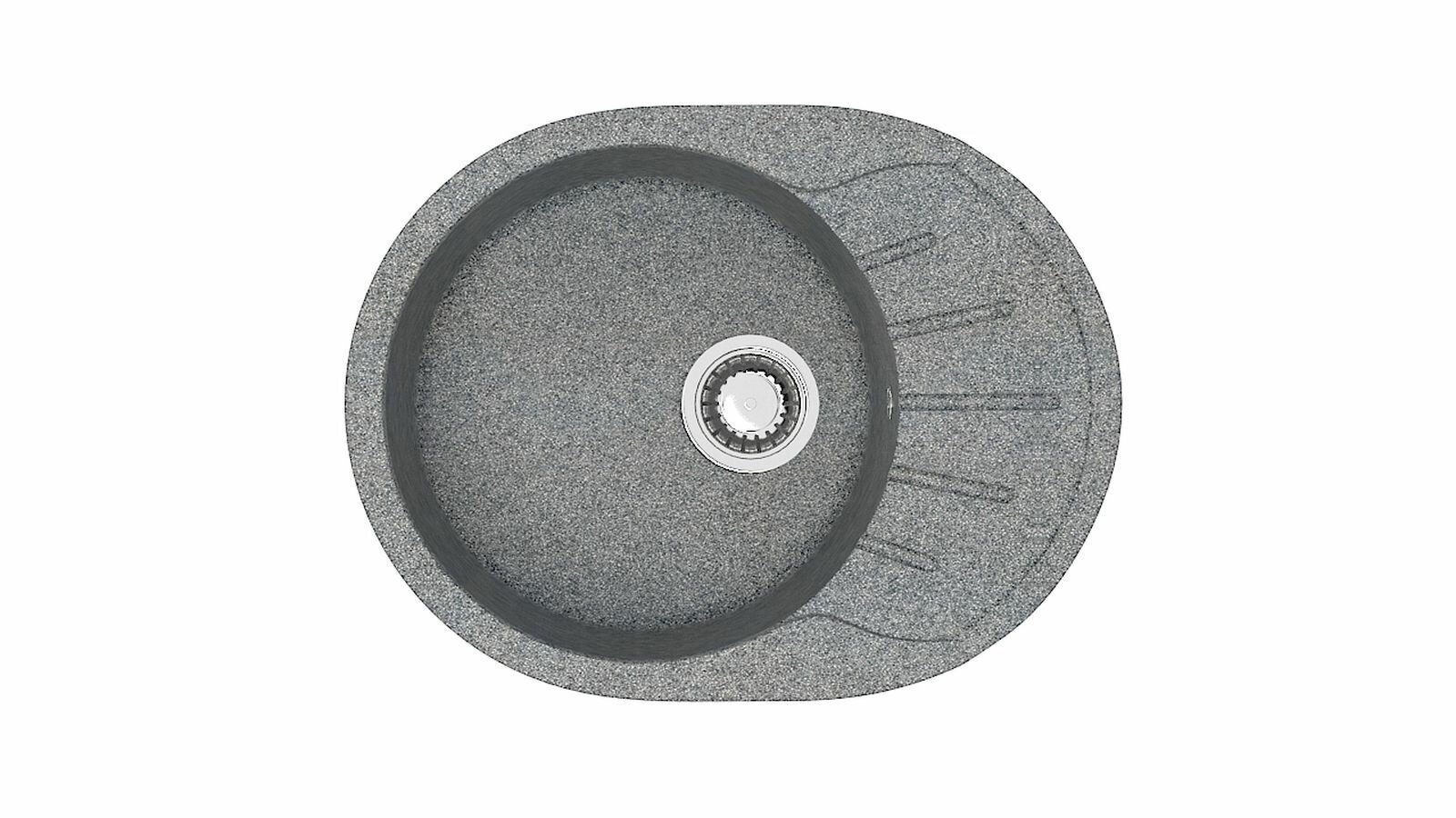 Мойка для кухни каменная MARRBAXX 10/Q8, серый, матовая с сифоном - фотография № 15
