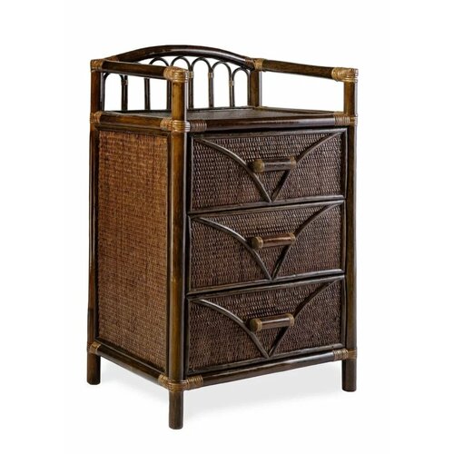 Комод из натурального ротанга 08/03, цвет темно-коричневый