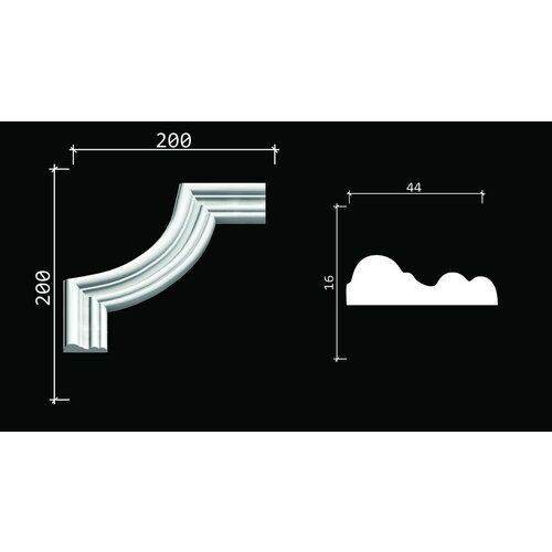 Угловой элемент к молдингу DD400 C1-DD400