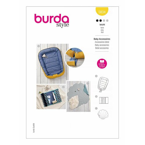 Выкройка BURDA №5834 Детские аксессуары выкройка burda 7116 аксессуары для особых случаев