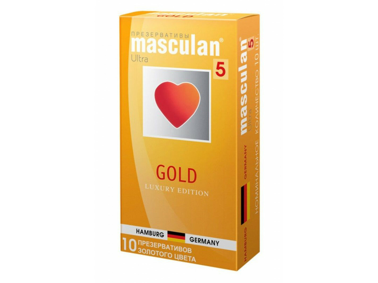 Презервативы masculan 5 Ultra Gold, 10 шт.