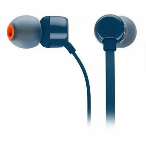 Наушники с микрофоном JBL T110 Синие 142500₽