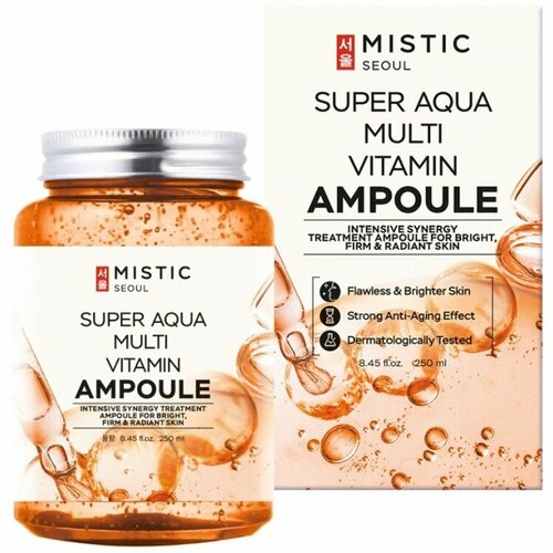 MISTIC SUPER AQUA MULTI VITAMIN AMPOULE Мультивитаминная увлажняющая сыворотка 250мл