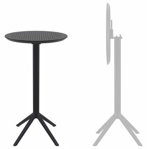 Стол пластиковый барный складной ReeHouse Sky Folding Bar Table 60 Черный