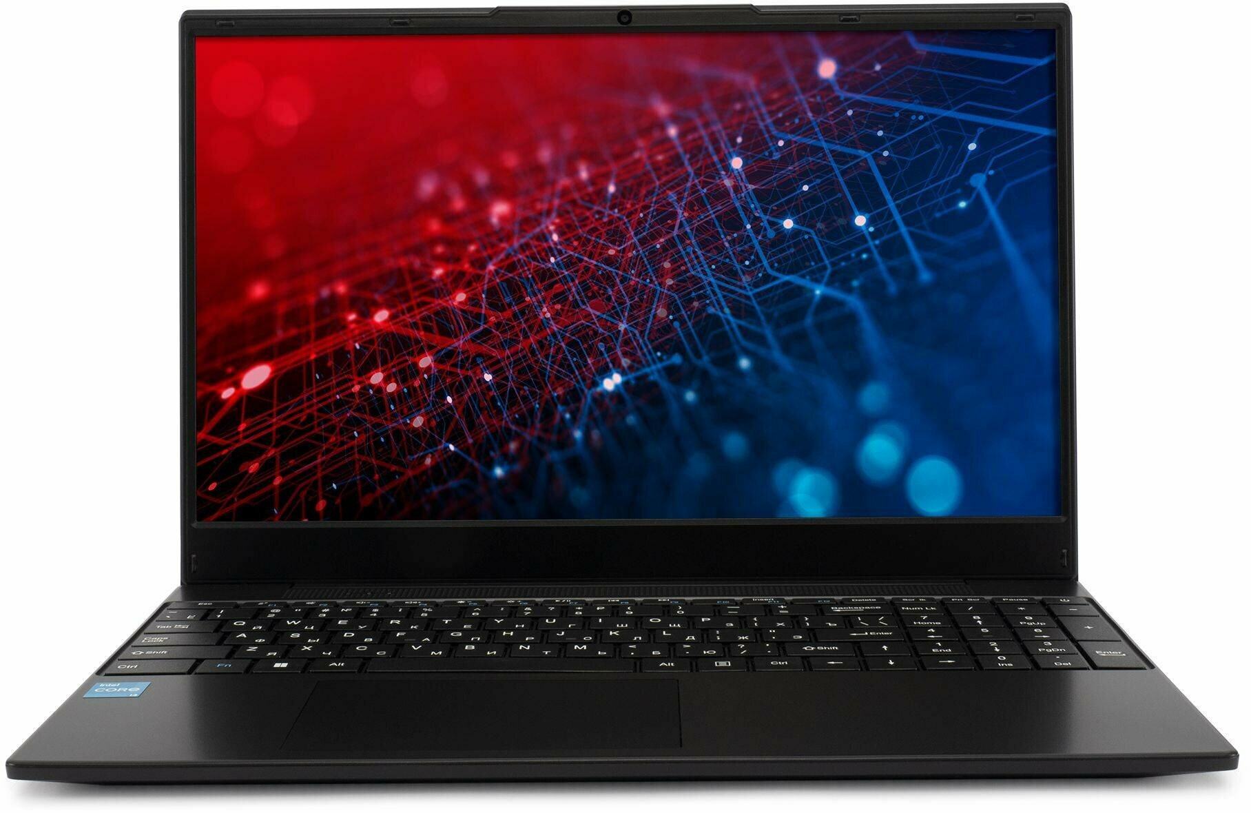 Ноутбук iRU Калибр 15TLG, 15.6" (1920x1080) IPS/Intel Core i5-1155G7/16ГБ DDR4/512ГБ SSD/Iris Xe Graphics/Windows 11 Trial, черный [1914337]