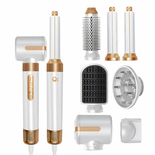 Фен для волос фен для волос профессиональный фен стайлер Плойка стайлер щипцы для выпрямление и завивки волос 7в 1 Плойка для укладки волос подарок маме подарок подруге подарок на 8 марта подарок на 23 февраля 849900₽
