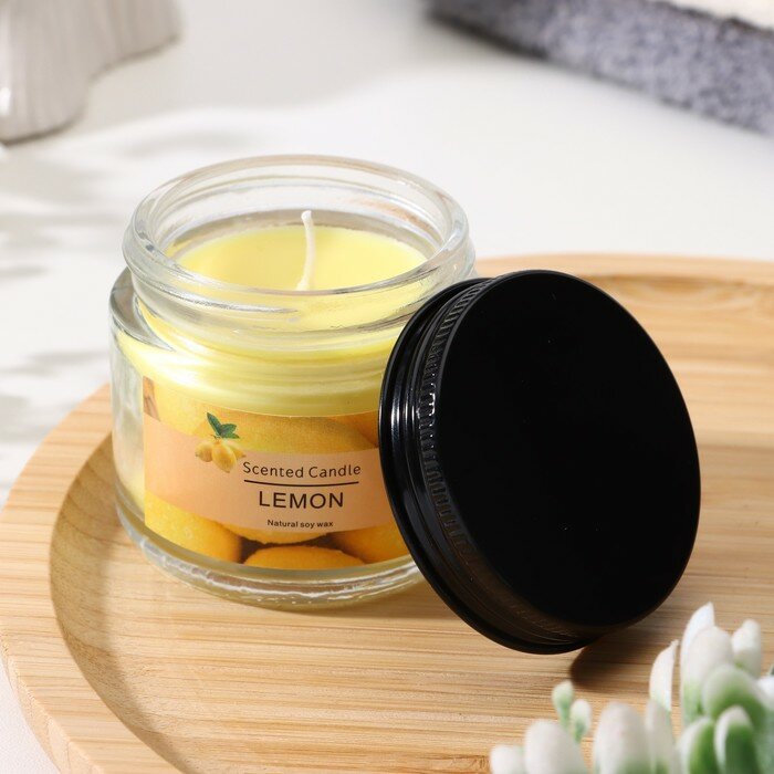 фото Свеча ароматическая "Lemon", 5*5см, 140 гр 9493355