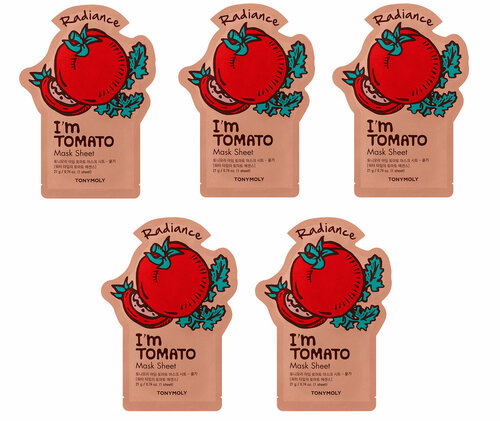 TonyMolyТканевая маска с экстрактом томата Im Real Tomato Mask Sheet, 21мл