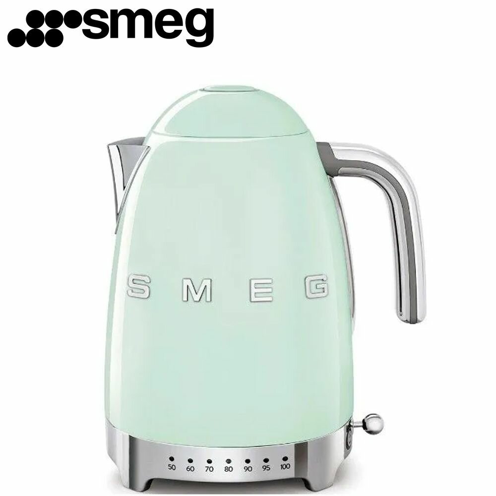 Чайник электрический SMEG KLF04PGEU / мощность 2400 Вт / пастельный зеленый