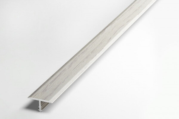 Порожек для напольного покрытия Т-образный 20 мм, длина 2,7 м, профиль алюминиевый ЛС 10, декор дуб арктик 105