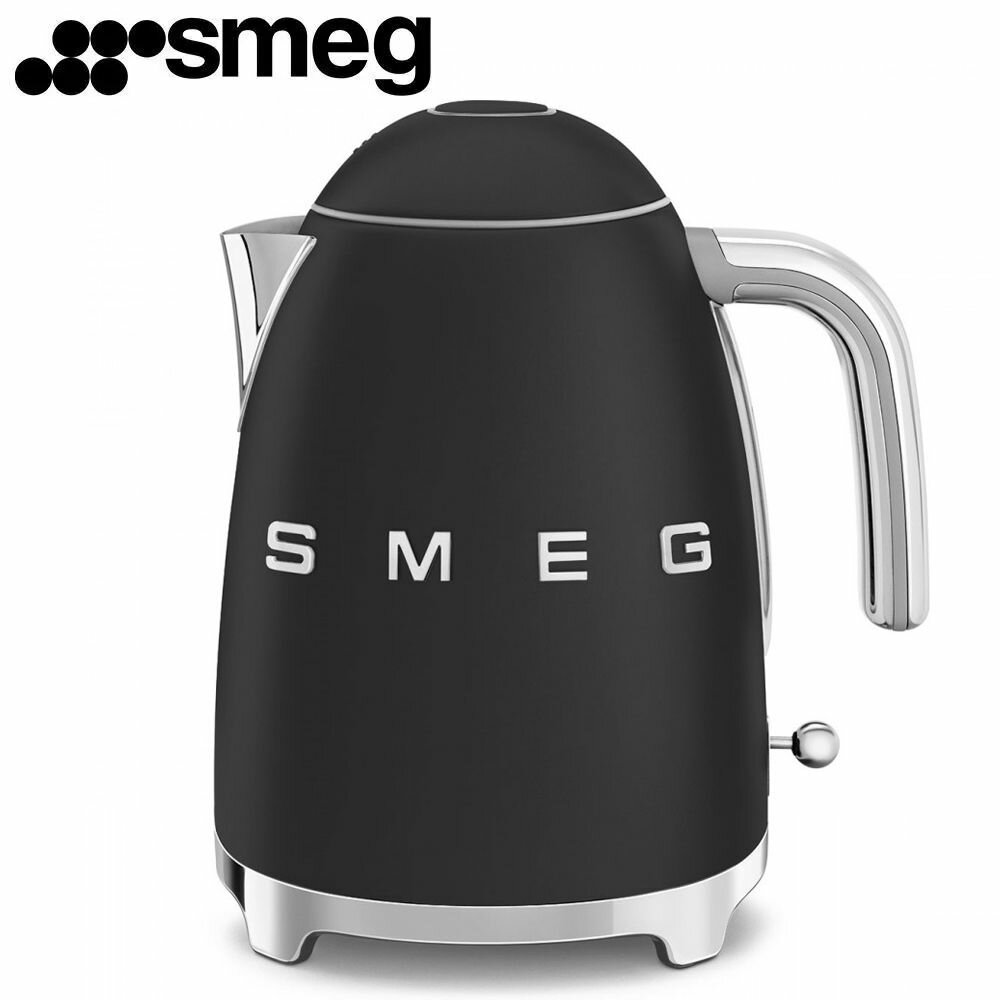 Чайник электрический SMEG KLF03BLMEU / мощность 2400 Вт / черный матовый