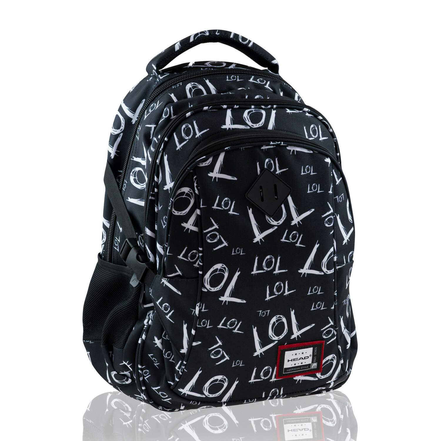 Рюкзак HEAD, модель LOL, цвет: черный/белый 502020104