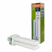 Лампа Люминесцентная Dulux 13W 220V G24d-1 CFL D 870Лм 4000К D-11mm L-138mm Энергосберегающая Свет Нейтральный белый OSRAM, уп. 1шт