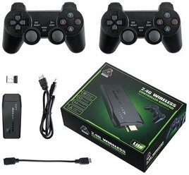 Приставка игровая консоль для телевизора Game Stick Lite, 20000+ игр, игровые приставки серии с играми 8-16-32 бит (Сега, Джуниор, Плейстейшен, Денди и др.)