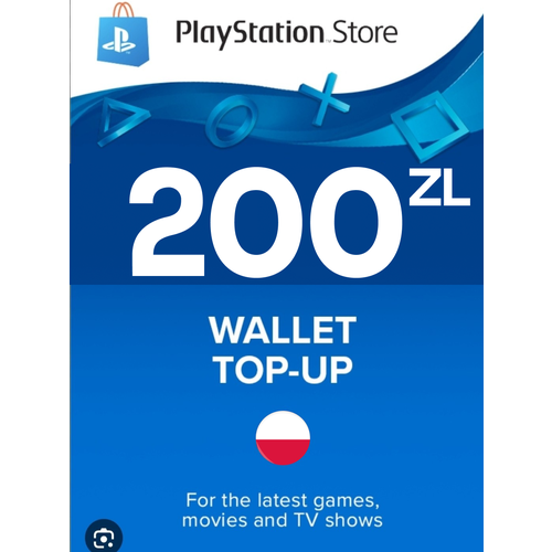 Пополнение счета PlayStation Store на 200 PLN zl Gift Card Польша 600000₽