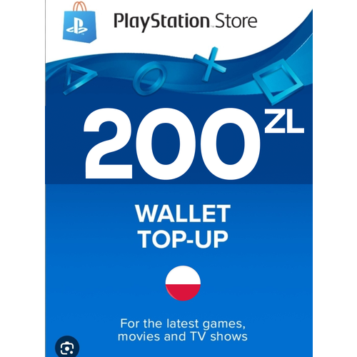 Пополнение счета PlayStation Store на 200 PLN (zl) / Gift Card (Польша)