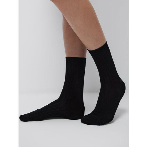 фото Носки belle you, размер 23, черный