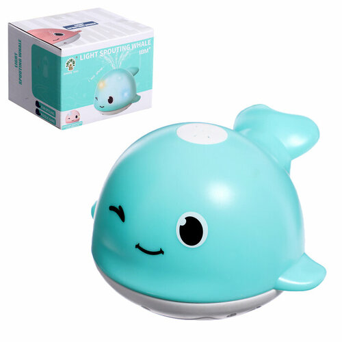 Фонтанчик для ванны Кит световые эффекты работает от батареек цвета микс 878₽