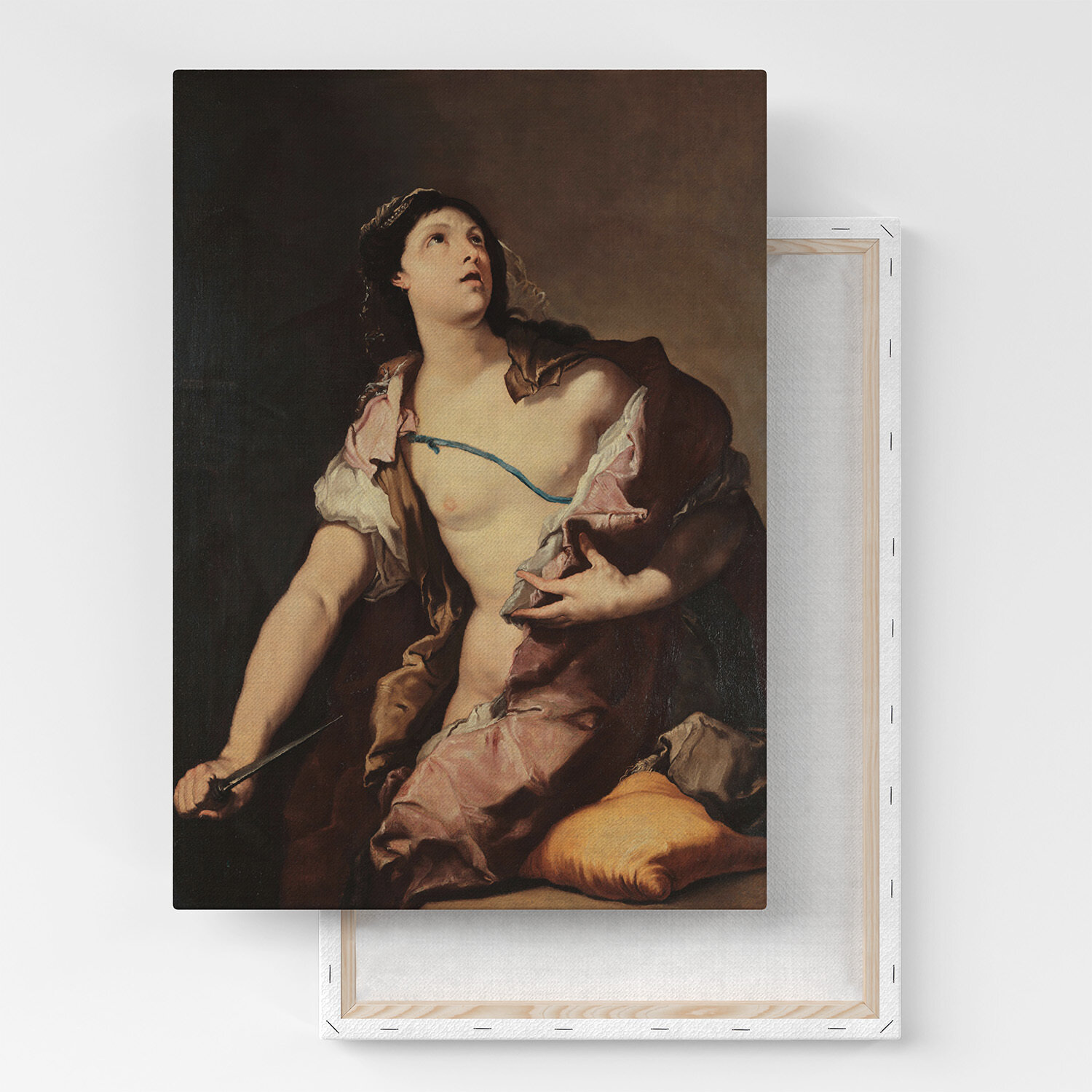 Картина на холсте, репродукция / Лука Джордано - Lucrecia / Размер 60 x 80 см
