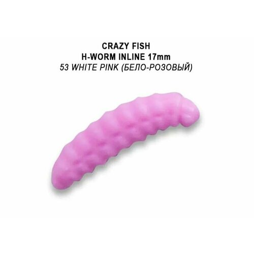 Мягкие приманки Crazy Fish MF H-WORM INLINE 0.7 Сладкий сыр # 053 (6 х 10шт) мягкие приманки crazy fish mf h worm 1 65 сладкий сыр 053 10шт