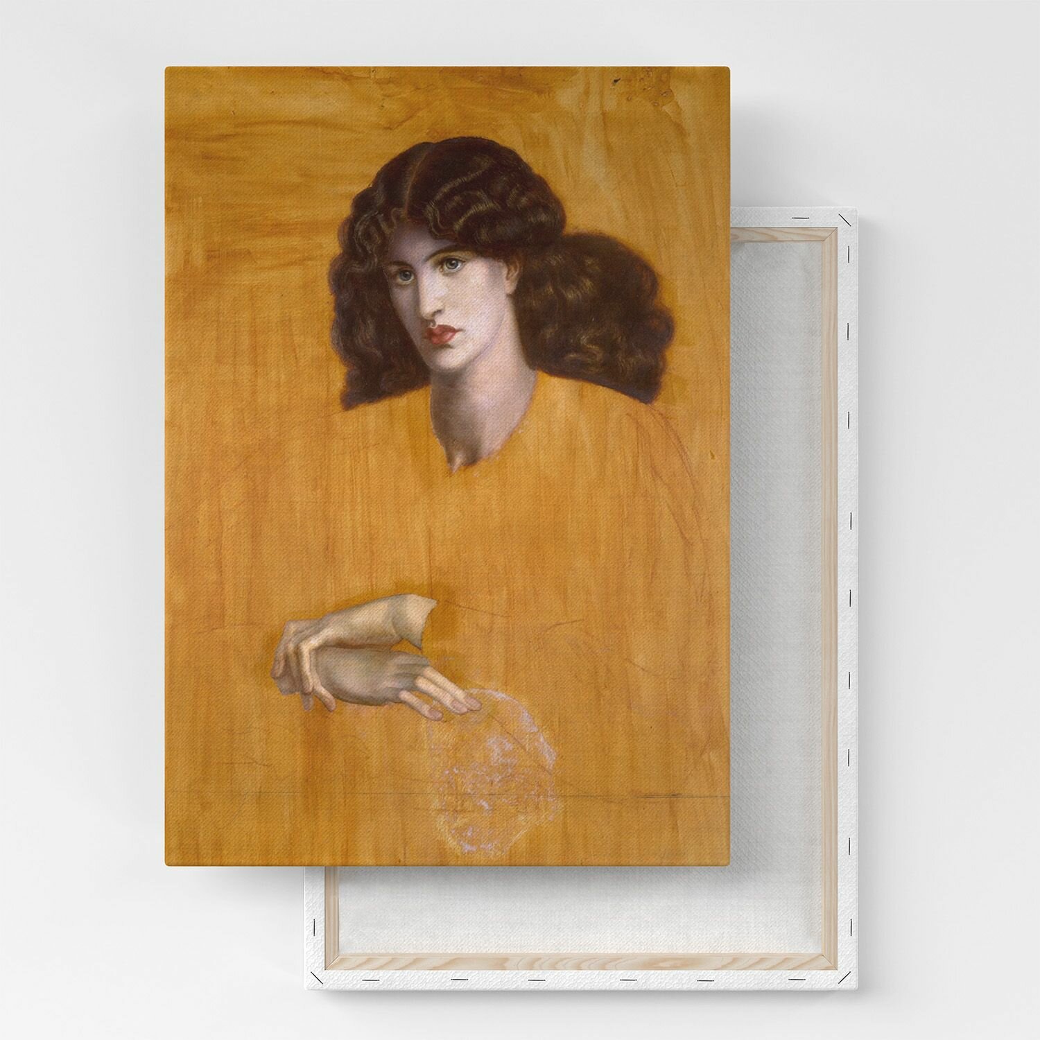 Картина на холсте, репродукция / Данте Габриэль Россетти - Женщина в окне / Размер 30 x 40 см