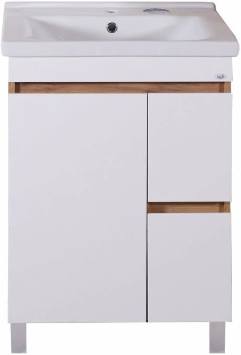 фото Тумба белый/дуб золотой 56,4 см ASB-Mebel Марко