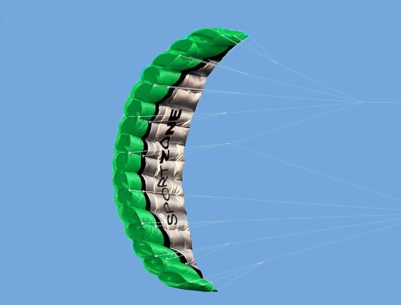 Высококачественный парашютный спортивный пляжный воздушный змей 2,5 м с двойной линией.