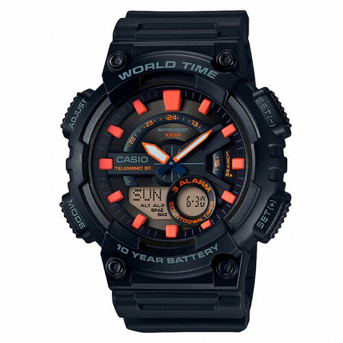 фото Наручные часы casio, черный