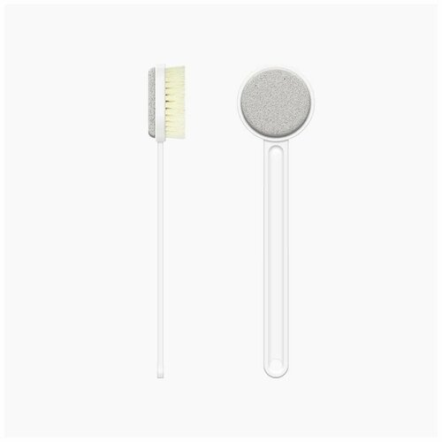 Щетка для тела с пемзой для пяток Qualitell Bath Brush