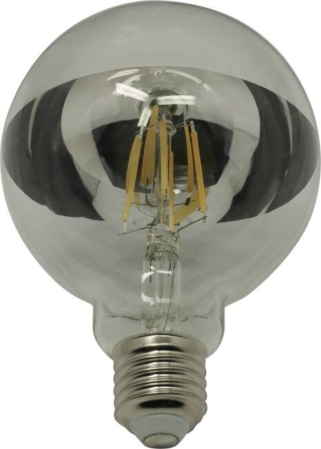 лампа светодиодная smartbuy led sbl-g95chromeart-7-30k-e27 е27 груша 7вт 3000к - фото №6