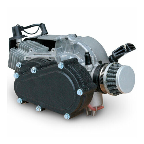 Двигатель для детского квадроцикла / миникросса 49сс 2т ручной стартер, редуктор 703