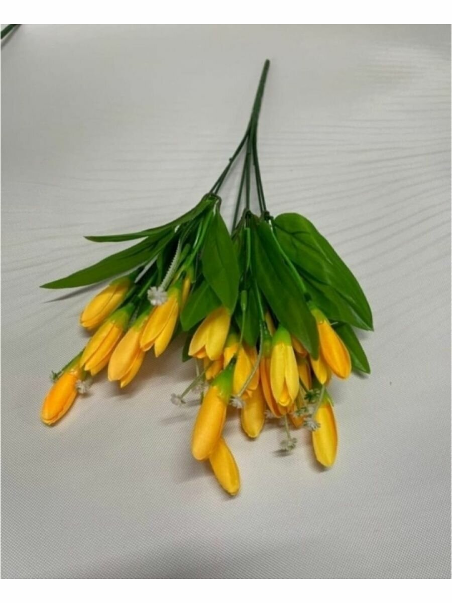 Букеты искусственных цветов Крокусы тюльпаны цветы искусственные 35 см