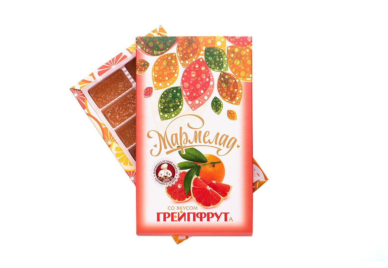 Мармелад Вологодский "Со вкусом грейфруита" 240г к/к