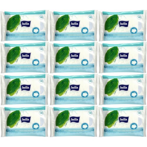 BELLA Салфетки влажные освежающие 10 шт 12 уп 1825₽