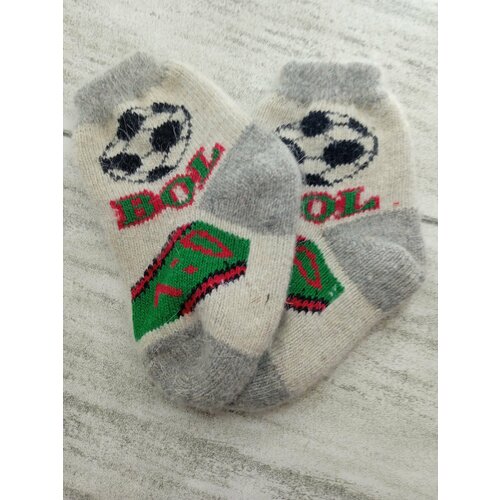 фото Носки размер 30, серый, белый для детей