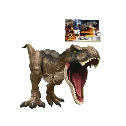 фигурка mattel мир юрского периода атакующий тирекс gwd67 21 7 см 2 дет Динозавр игрушка Тирекс Jurassic World T-Rex коллекционная фигурка динозавра