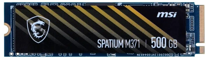 Твердотельный накопитель SSD MSI 500GB NVMe M.2 SPATIUM M371 (S78-440K160-P83)