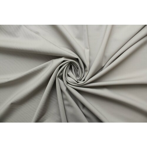 Ткань Шерсть-стрейч костюмная Agnona серо-бежевая, ш144см, 0,5 м