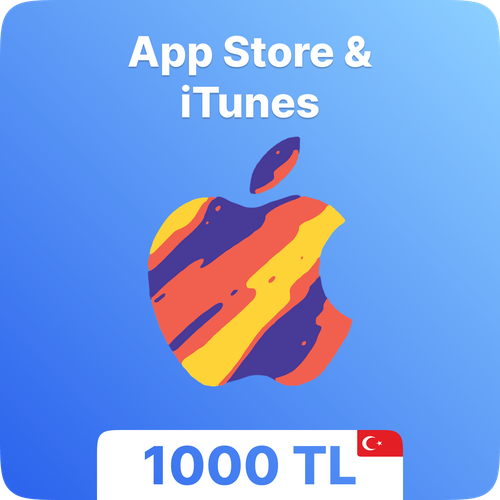 Подарочная карта App Store & iTunes 1000 TL (Турция)