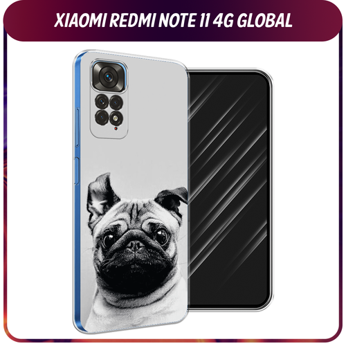 Силиконовый чехол на Xiaomi Redmi Note 11 4G Global/Redmi Note 11S / Редми Ноут 11 Global/11S Ушастый мопс силиконовый чехол на xiaomi redmi note 11 4g global redmi note 11s редми ноут 11 global 11s ночные киты