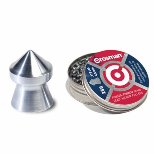 фото Пули пневматические crosman pointed, 4.5 мм. 7.4 гран, 0,48гр (250 шт.)