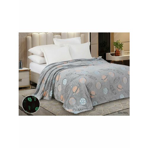 Плед светящийся в темноте на кровать и диван 150х200 1170₽